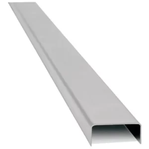 (1483) varilla listel Luxor Aluminio Cromo Mate. 8x20mm 2.45 Mts
