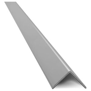 (1913) varilla tapacanto Aluminio cromado mate16x16  2.5Mts