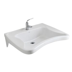 Espacio - Lavatorio 1 agujero con soporte fijo LET1F B